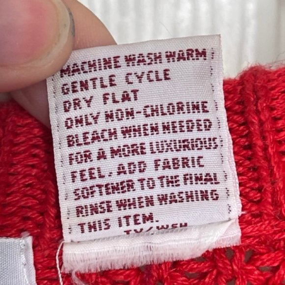 PICKET AND POST | Vintage Red Crewneck Preppy Professor Sweater | Size L - Picture 8 of 10